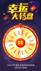 幸运大转盘抽奖海报
