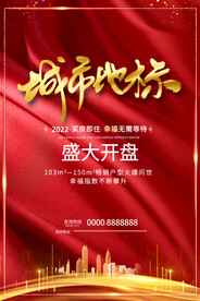 盛大开盘海报