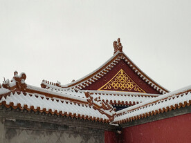 北京德寿寺复古中式建筑屋檐