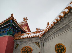 北京德寿寺复古建筑屋檐