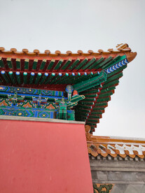 北京德寿寺复古建筑屋檐