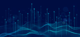 蓝色线条科技背景