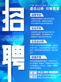 招聘海报