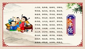 三字经展板