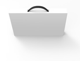 俯视礼品盒子的包装品牌样机
