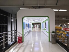 牛奶工厂通道走廊门头拱门造型