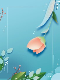 小清新春天春季新品上新促销海报