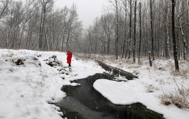 风雪红衣人