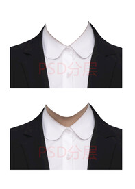 女款证件照西装衣服素材