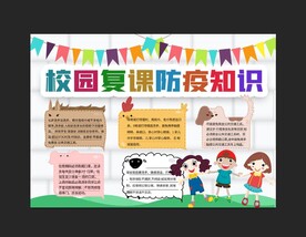 校园防疫 手抄报