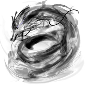 水墨龙素材图片 