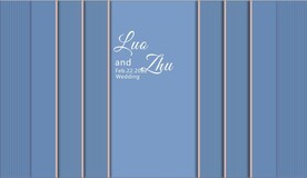 婚礼舞台背景雾霾蓝