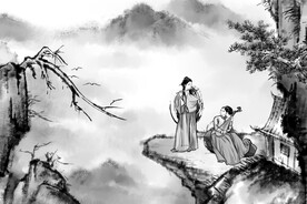 手绘古风插画背景图片