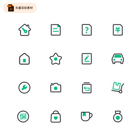 线性简约图标