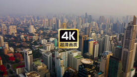 航拍城市建筑群风景