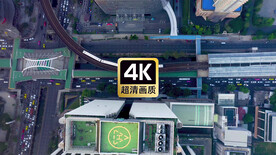 航拍城市建筑街区美景