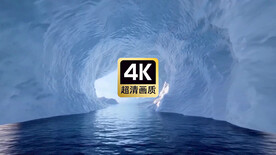 旅拍视频涵洞冰河美景