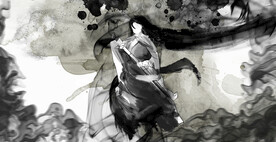 手绘古风插画背景图片