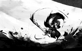 手绘古风插画背景图片