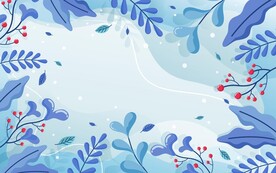冬季圣诞节卡通插画背景