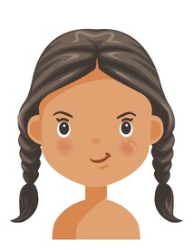 卡通女孩可爱表情
