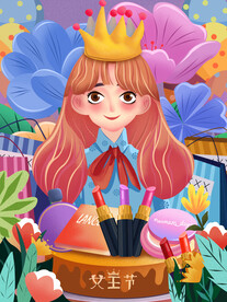 3月8妇女节女神节女王节