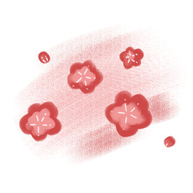 手绘桃花 