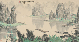 白雪石国画离江