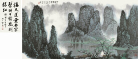 白雪石国画接天莲叶无穷碧