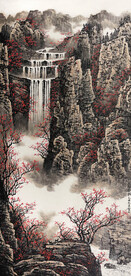 白雪石国画太行金秋