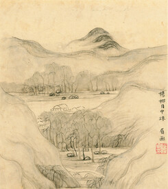 山水画  