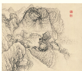 山水画  