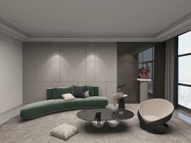 现代轻奢沙发背景