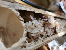 竹筒饭特写