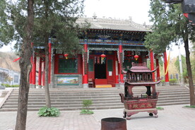 汉唐寺庙古建元素彩绘斗拱香炉