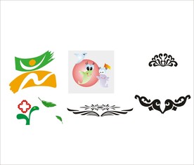 树叶花纹矢量文件