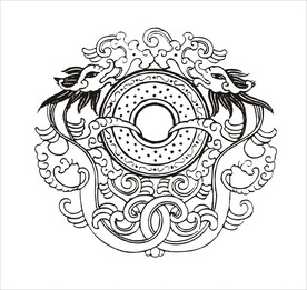 龙装饰矢量图形