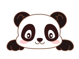 熊猫趴着