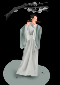  手绘文人墨客图片