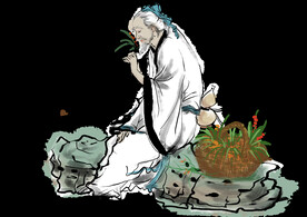 手绘文人墨客图片