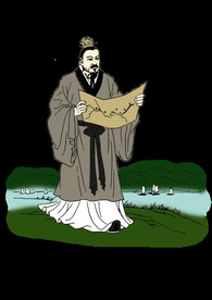 手绘文人墨客图片