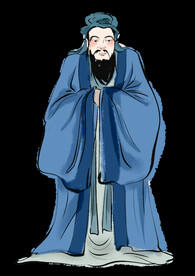 手绘文人墨客图片