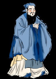 手绘文人墨客图片