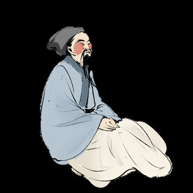  手绘文人墨客图片