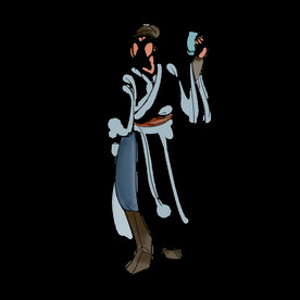  手绘文人墨客图片