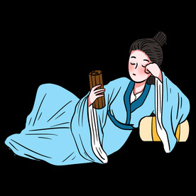  手绘文人墨客图片