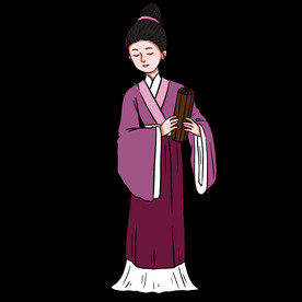 手绘文人墨客图片