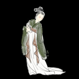  手绘文人墨客图片