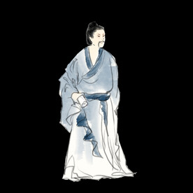  手绘文人墨客图片