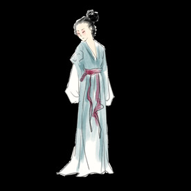  手绘文人墨客图片